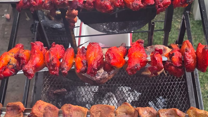 Espadas de carne al estilo brasileño